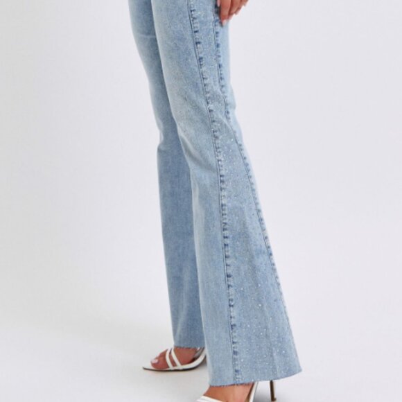 Judy Blue Sky Blue Wide Leg Jeans - Picture 2 of 4